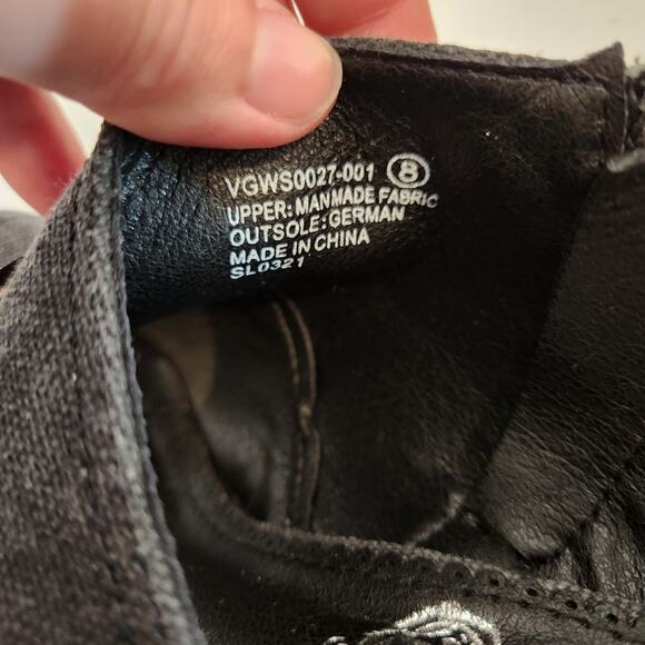 VERY G Jamison Black Brown Canvas Strappy Leopard Print Peep Toe Wedges Womens 8 - Picture 3 of 10